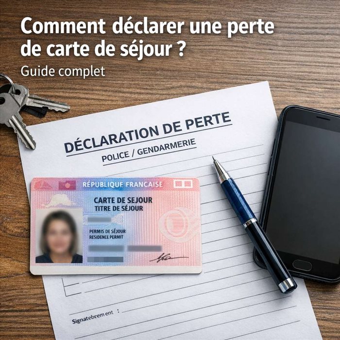 Perte de carte de séjour : comment faire la déclaration et le duplicata ?