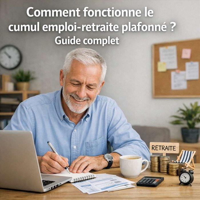 Cumul emploi-retraite plafonné : règles, plafond et démarches