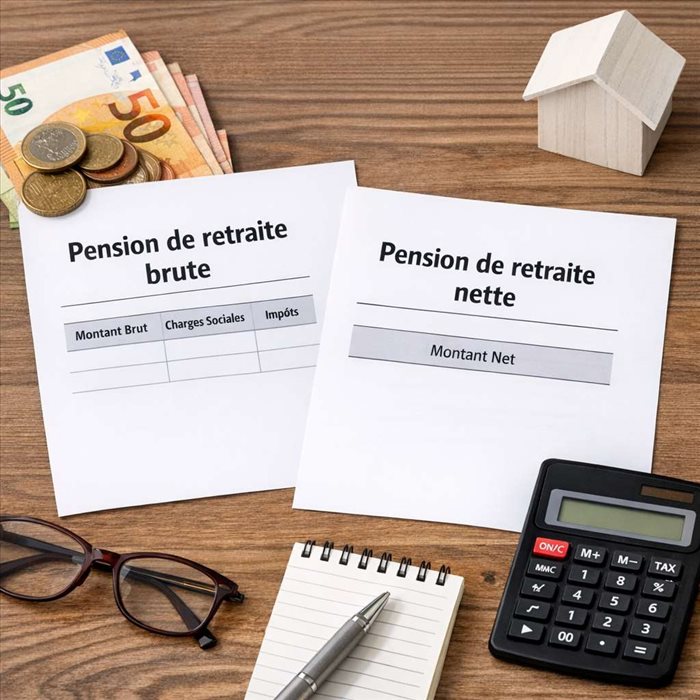 Pension de retraite brute et nette : comprendre la différence