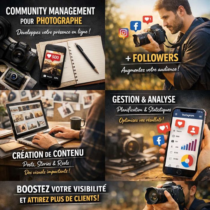 Community management pour photographe : conseils utiles