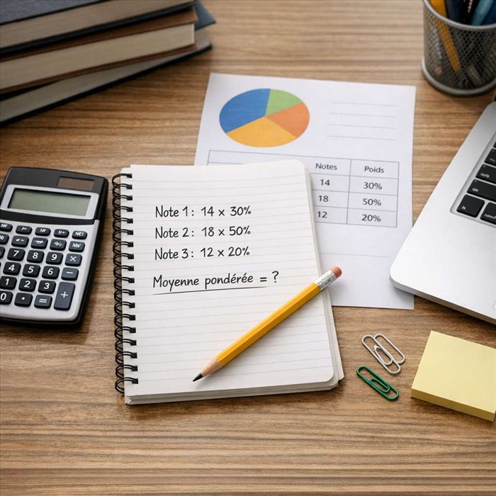Comment calculer une moyenne pondérée : méthode simple et exemples