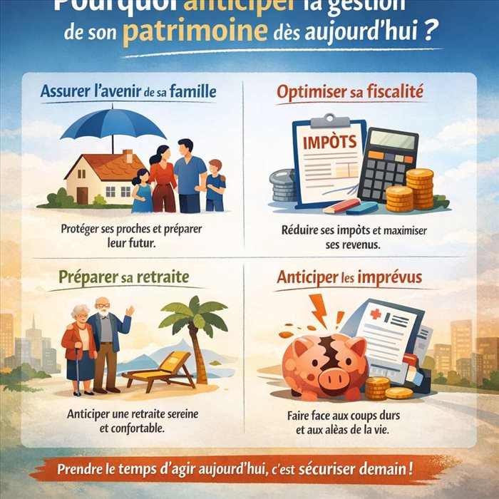 Pourquoi anticiper la gestion de son patrimoine dès aujourd'hui ?
